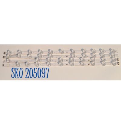 KIT DE LEDS ORIGINAL PARA TV SAMSUNG 4 PIEZAS / NUMERO DE PARTE BN96-60375A / BN96-60628A / 58U8KF / 250103 58U8KF R-TYPE REV00 / 250103 58U8KF L-TYPE REV00 / 60375A / 60628A / MODELO UN58U7900FFXZA / UN58U8000FFXZX / UN58U8000FDXZA