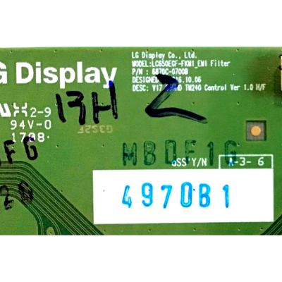 T-CON LG / 6871L-4970B / 6870C-0700B / V17 65UHD TM240 / 4970B / PANEL LC650EGF (FK)(M2) / MODELOS 65UJ7700-UA.BUSYLJR / 65SJ8000-UA BUSYLJR - Imagen 2