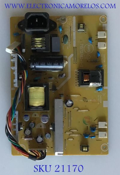 FUENTE DE PODER DYNEX / PWTV7941MAA2 / 715T2783-1-2 / 7941MAA2 / MODELOS  DX-LCD19-09 / NS-LCD19-09