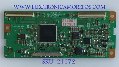 T-CON LG / 6871-1438C / 6870C-0230A / 1438C / LC320WUN / PANEL LC320WUN(SA)(B1) / MODELO 32LH30-UA.AUSVLVM