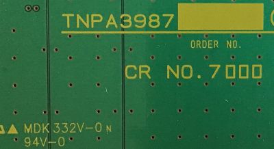 SCAN BUFFER PANASONIC / TXNC41ETTJ / MDK-332V-0 / TNPA3987 / PANEL MC127F19F9 / MODELOS TH50PZ2700U / TH-50PE700U / TH-50PF10UK / TH-50PZ750U - Imagen 2