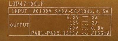 FUENTE DE PODER LG / EAY60511402 / LGP47-09LF / EAX56851901/29 / MODELOS 47LH40-UA.AUSVLHR / 47LH40-UA - Imagen 4