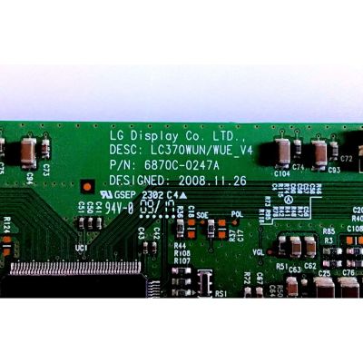T-CON TOSHIBA / 6871L-1565A / 6870C-0247A / LC370WUN/WUE_V4 / PANEL LC370WUN-(SB)(G1) / MODELOS 37RV525RZ / 37RV635D - Imagen 2