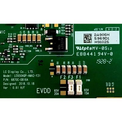 T-CON PARA TV SONY / NUMERO DE PARTE 6871L-5969D / 6870C-0816A / 5969D / LE650AQP-AMA2-Y31 / PANEL´S LE650AQP (AM)(A2) / LE650AQP (AM)(A1) / MODELOS XBR-65A8G / XBR65A8G / XBR-65A9G / XBR65A9G - Imagen 2