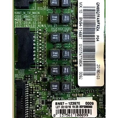 MAIN SAMSUNG / BN94-11488T / NB97-12397E / BN41-02572A / PARTE SUSTITUTA BN94-12661H / PANEL CY-QM065FLAV6H / MODELO QN65Q7FAMFXZA AB03 - Imagen 2