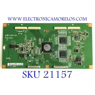 T-CON HANNSPRE / 35-D040465/ V420H1-CH7 / QT301700KJ00  / PANEL V420HI-LH7 REV.4 / MODELO HSG1102