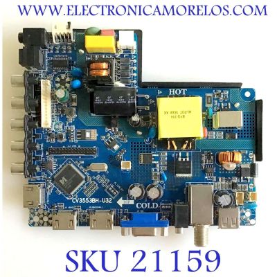 MAIN FUENTE PARA TV ELEMENT / NÚMERO DE PARTE  T3553BHU3211 / 7.T3553BHU3211.2X6 / NUMERO DE BOARD CV3553BH-U32 / 8BH13011811YB0871 / 33.6-40.8V / MODELO ELEFW328				