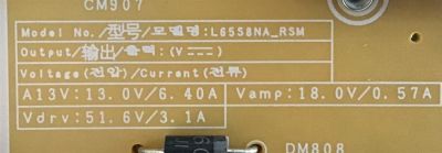 FUENTE DE PODER SAMSUNG / BN44-00984A / L65S8NA_RSM / BN4400984A / PANEL CY-TR065FLLV9H / MODELOS QN65Q80RAFXZA FC04 / QN65Q80RAFXZA AA01 - Imagen 4