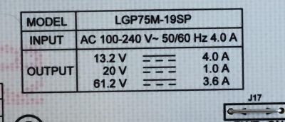FUENTE LG SMART TV 4K CINEMA HDR / EAY65169931 / B12J019931 / LGP75M-19SP / PANEL NC750DQD-AAHH1 / MODELOS 75SM9070PUA.AUSYLJR /75SM9070PU.BUSYLJR / 75SM9070PUA - Imagen 2