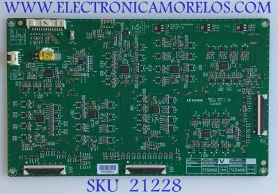 LED DRIVER LG SMART TV 4K CINEMA HDR / EBR87848501 / 3PR02487A  / PCLL-L890A / JAC04-0222A-P1/ 75SM90 / PANEL NC750DQD-AAHH1 / MODELO 75SM9070PUA.AUSYLJR