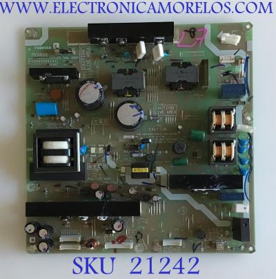 FUENTE DE PODER TOSHIBA / 75013066 / V288A000841A1 / PE0620C / PANEL LC420WUD (SA)(B1) / MODELO 42XV545U