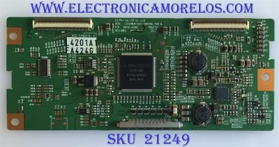 T-CON PARA TV PHILIPS / NUMERO DE PARTE 6871L-4201A / 6870C-4200C / PARTE SUSTITUTA 6871L-4201B / PANEL LC420WUE (SA)(A1) / MODELOS 42PFL3603D/27 / 42MF438B/F7 / 42PFL3704D/F7 / 42PFL5603D/27 / 42PFL5603D/F7 / 42TA648BX/37 / VS420LF1A / VW42LFHDTV10A