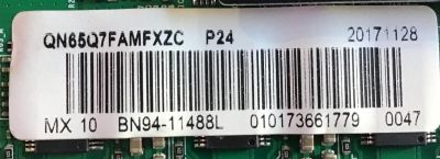 MAIN SAMSUNG SMART TV QLED 4K ULTRA HD / BN94-11488L / BN41-02572A / BN97-12397F / PANEL CY-QM065FLLV1H / MODELOS QN65Q9FAMFXZA FA03 / QN65Q7FDMFXZA FA02 / QN65Q9FAMFXZA FA03 / SUSTITUTAS BN94-11487D / BN94-12660D / BN94-12661B - Imagen 2