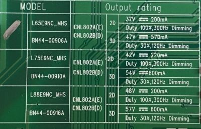 LED DRIVER SAMSUNG / BN44-00906A / L65E9NC_MHS / BN4400906A / MODELOS QN65Q9FAMFXZA AB02 / QE65Q9FAMUXUA / QE65Q9FAMUXCE / QE65Q9FAMTXZG / QE65Q9FAMTXXH / QE65Q9FAMTXSQ / QA65Q9FAMWXXY / QA65Q9FAMKXXV / QA65Q9FAMKXXS MAS MODELOS EN DESCRIPCION - Imagen 3