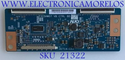 T-CON VIZIO / 55.32T20.C08 / T315HW07 / 5532T20C08 / PANEL O320FWSS01 / MODELO M321i-A2 LWJ2OPAP / NS-32E440A13 / NS-32E400NA14