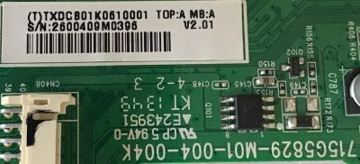 MAIN SHARP / 756TXDCB01K061 / 715G5829-M01-004-004K / TXDCB01K061 /TXDCB01K0610001 / PANEL TPT315B5-HVN01 / MODELO LC-32LB150U - Imagen 2