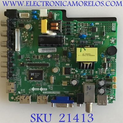 MAIN FUENTE ((COMBO)) PARA TV ATVIO / NUMERO DE PARTE BJM1-132082-0T1G / TP.MS3393.PB818 / LK2016026G / PANEL HV320WHB-N55 / MODELO ATV-32
