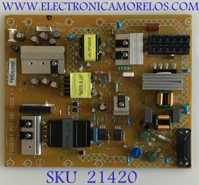 FUENTE DE PODER VIZIO / ADTVG1918XA9 / 715G8388-P02-001-002S / (X)ADTVG1918XA9 / PANEL TPT550US-FN11.S / MODELOS E55-E1 LTMEVIQT / E55-E1 LTMEVIKT