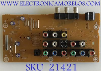 TARJETA A/V SILVANIA / EMERSON / BA71F0F01022-4 / PANEL UF370XA / MODELOS LD370SS8 / LD320SS8 / LD320SS8A / LC320EM8A