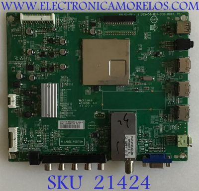 MAIN INSIGNIA CBPFTXCCB01K029 / 715G5451-M01-000-004k / (T)TXCCB01K0290001 / PANEL TPT315B5-WX221 / MODELO NS-32E320A13A EGZC6Y