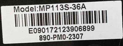 FUENTE DE PODER WESTINGHOUSE / MP113S-36A / 890-PM0-2307 / KB5150 / PANEL T236H1-P01-L06 / MODELO  - Imagen 2