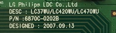 T-CON VIZIO / 6871L-2040E / 6870C-0202B / PANEL LC420WUD-(SA)(C1) / MODELO SV420XVT1A - Imagen 3