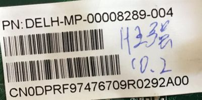 TARJETA MADRE DELL INSPIRON   CON PROCESADOR  DE ESCRITORIO / DELH-MP-00008289-004 / CN-0DPRF9-7476709R / 842B2B80B2F8 /  TIPO DE MEMORIA DDR3  SDRAM / MODELOS 2205 /  2305  - Imagen 2