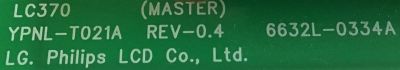 BACKLIGHT INVERTER MASTER JVC / MAGNAVOX / PHILIPS / 996510012754 / 6632L-0334A / YPNL-T021A / PANEL LC370WX1-(SL)(B1) / MODELOS LT-37DA8BJ / 37MF337B/37 / 37PFL5322D/37 / 37PFL5322D/37E / 37PFL5522D/05 / 37PFL7332D/37 - Imagen 2