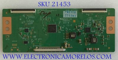 T-CON LG / 6871L-2753M / 6870C-0401B / PANEL LC470EUE(SE)(M1) / MODELO 47LS4600-UA.AUSWLUR / SUSTITUTAS 6871L-2852G / 6871L-2753R / 6871L-2856C / 6871L-2753S / 6871L-2823H / 6871L-2852D / 6871L-2823E / 6871L-2856B