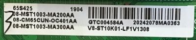 MAIN TCL / 08-CM65CUN-OC401AA / 40-MST10F-MAA2HG / 08-MST1003-MA200AA / MODELO 65S423 - Imagen 3