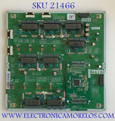LED DRIVER SAMSUNG / BN44-00903A / PSLF201E09C / L75E8NC_MSM / PANEL CY-QM075FLAV2H /  QN75Q7FAMFXZA / QN75Q8CAMFXZA / QN75Q75FMFXZA