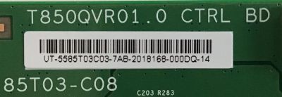 T-CON PARA TV SONY BRAVIA / NUMERO DE PARTE 5585T03C03 / 85T03-C08 / 1-897-017-11 / 55.85T03.C03 / T850QVR01.0 / PANEL T850QVF02.0 / MODELOS XBR-85X850D / XBR85X850D / XBR-85X855D / XBR85X855D - Imagen 2