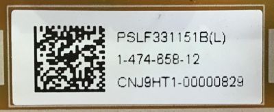 FUENTE DE PODER PARA TV SONY BRAVIA / NUMERO DE PARTE 1-474-658-12 / PSLF331151B / 147465812 / GL3 / PSLF331151B (L) / PARTE SUSTITUTA 147465811 / 1-474-658-11 / PANEL T850QVF02.0 / MODELOS XBR-85X850D / XBR85X850D / XBR-85X855D / XBR85X855D - Imagen 2