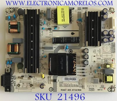 FUENTE DE PODER INSIGNIA / 245640 / RSAG7.820.8718/ROH / HLL-4365WF / PANEL JHD550N1F81-TX\S0\FM\ROH\BBY / MODELO NS-55D420NA20 