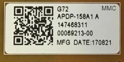 FUENTE DE PODER PARA TV SONY ORIGINAL / NUMERO DE PARTE 1-474-683-11 / APDP-158A1A / 2955036404 / 147468311 / PANEL T750QVF03.1 / MODELO XBR-75X900E - Imagen 3