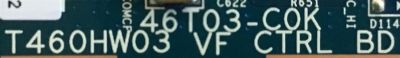 T-CON TCL / 55.42T14.C13 / 46T03-C0K / T460HW03 / PANEL LVF420AUTM E25 V1 / MODELO LE42FHDE5300TAAA - Imagen 3