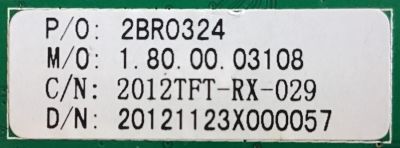 MAIN APEX / 2BR0324 / CV318H-X / 2012TFT-RX-029 / PANEL T315XW06 V.5 / MODELO LE3212D - Imagen 3