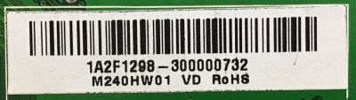 MAIN UPSTAR / T.RSC8.3B 11045 / 1A2F1298 / PANEL M240HW01 / MODELO P240WT - Imagen 2