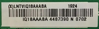 LED DRIVER / LNTVIQ18AAABA / 715G9305-P01-000-004Y / (X)LNTVIQ18AAABA / PANEL TPT430U3-QVN03.U REV:S0B1M / MODELO V436-G1 LTQWQG - Imagen 2