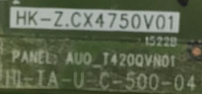 T-CON SIGCUS / HK-Z.CX4750V01 / HI-TA-U-C-500-04 / CX-15050060-4-S00227 / 890-CON-42A0000-0H / PANEL T420QVN01.0 / MODELO SGC42E - Imagen 3