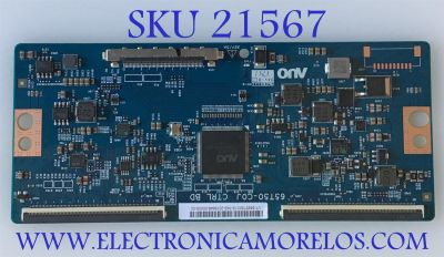 T-CON SEIKI / 55.65T50.C19 / 65T50-C0J / 5565T50C19 / CTRL BD / PANEL T650QVN06.5 / MODELO SC-65UK700N 