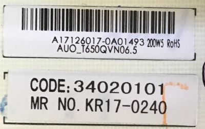 FUENTE DE PODER SEIKI / 34020101 / PW.230W2.751 / A17126017 / PANEL T650QVN06.5 / MODELO SC-65UK700N - Imagen 2
