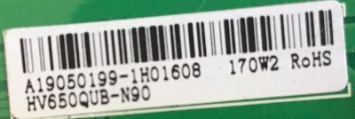LED DRIVER VIZIO / 60101-03233 / PW.LD172W1-671 / 4300021744 / A19050199 / PANEL BOEI650WQ1_H / MODELO V656-G4 LHBFYVKV / M656-H4 LBPFB6 / M656-H4 LBPFB6KW - Imagen 4