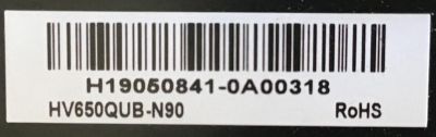 MAIN PARA TV VIZIO ORIGINAL 4K UHD HDR / NUMERO DE PARTE 21201-01884 / T.SX7.U751 / HV650QUB-N90 / 4700001562 / PANEL BOEI650WQ1_H / DISPLAY HV650QUB-N90 / MODELO V656-G4 / V656-H4 / M656-H4 - Imagen 3
