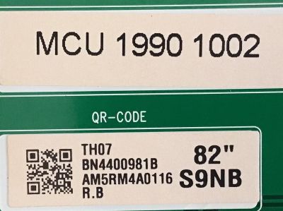 LED DRIVER SAMSUNG QLED 4K SMART TV / NUMERO DE PARTE BN44-00981B / L82S9NB_RHS / BN4400981B / PANEL CY-TR082FLLV1H / MODELOS QN82Q90 / QN82Q90RAFXZA FA01 / QN82Q90RAFXZA FC02 - Imagen 2