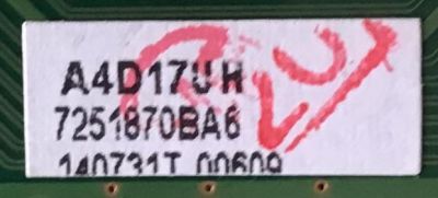 MAIN PHILIPS / A4D17MMA-001 / BA37U0G0401 4 / A4D17UH / PANEL U4D10XH / DISPLAY V500HJ1-PE8 REV.C3 / MODELOS 49PFL4909/F7 DS1 / 49PFL4909/F7 DS2 - Imagen 6