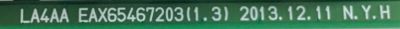 MAIN LG / EBT63478001 / EAX65467203(1.3) / 62393801 / PANEL T550HVF04.1 / MODELO 55LY340C-UA.AUSDLJR - Imagen 4