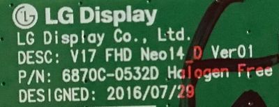 T-CON LG / 6871L-5030A / 6870C-0532D / PANEL LC430DUE (FK)(M3) / MODELO 43LV340C-UB.BUSYLJM - Imagen 3