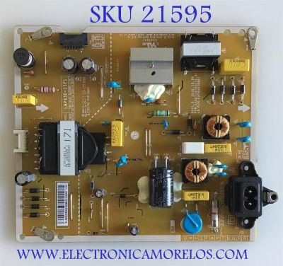 FUENTE DE PODER LG / EAY64529801 / EAX67147201(.4) / PANEL LC430DUE (FK)(M3) / MODELO 43LV340C-UB.BUSYLJM