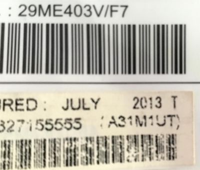 MAIN FUNAI / A31M1UT / BA31MOG0201 2 / PANEL U3FF0XT / MODELO 29ME403V/F7 - Imagen 3